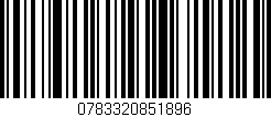 Código de barras (EAN, GTIN, SKU, ISBN): '0783320851896'