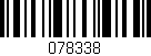 Código de barras (EAN, GTIN, SKU, ISBN): '078338'