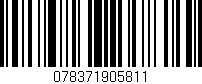 Código de barras (EAN, GTIN, SKU, ISBN): '078371905811'