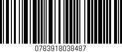 Código de barras (EAN, GTIN, SKU, ISBN): '0783918038487'