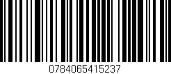Código de barras (EAN, GTIN, SKU, ISBN): '0784065415237'