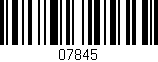 Código de barras (EAN, GTIN, SKU, ISBN): '07845'