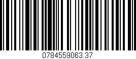 Código de barras (EAN, GTIN, SKU, ISBN): '0784559063.37'