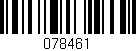 Código de barras (EAN, GTIN, SKU, ISBN): '078461'