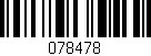 Código de barras (EAN, GTIN, SKU, ISBN): '078478'