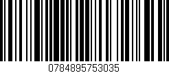 Código de barras (EAN, GTIN, SKU, ISBN): '0784895753035'