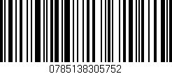 Código de barras (EAN, GTIN, SKU, ISBN): '0785138305752'