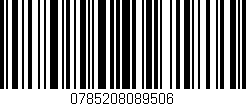 Código de barras (EAN, GTIN, SKU, ISBN): '0785208089506'