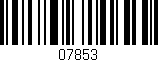 Código de barras (EAN, GTIN, SKU, ISBN): '07853'