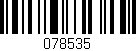 Código de barras (EAN, GTIN, SKU, ISBN): '078535'