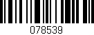 Código de barras (EAN, GTIN, SKU, ISBN): '078539'