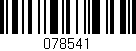 Código de barras (EAN, GTIN, SKU, ISBN): '078541'
