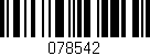 Código de barras (EAN, GTIN, SKU, ISBN): '078542'