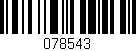 Código de barras (EAN, GTIN, SKU, ISBN): '078543'
