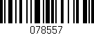 Código de barras (EAN, GTIN, SKU, ISBN): '078557'