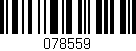 Código de barras (EAN, GTIN, SKU, ISBN): '078559'