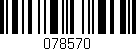 Código de barras (EAN, GTIN, SKU, ISBN): '078570'