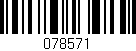 Código de barras (EAN, GTIN, SKU, ISBN): '078571'