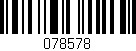 Código de barras (EAN, GTIN, SKU, ISBN): '078578'