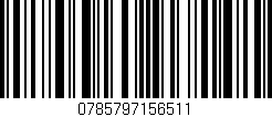 Código de barras (EAN, GTIN, SKU, ISBN): '0785797156511'