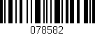 Código de barras (EAN, GTIN, SKU, ISBN): '078582'