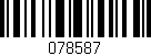 Código de barras (EAN, GTIN, SKU, ISBN): '078587'