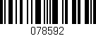 Código de barras (EAN, GTIN, SKU, ISBN): '078592'