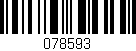 Código de barras (EAN, GTIN, SKU, ISBN): '078593'