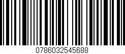 Código de barras (EAN, GTIN, SKU, ISBN): '0786032545688'