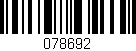Código de barras (EAN, GTIN, SKU, ISBN): '078692'