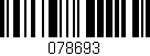 Código de barras (EAN, GTIN, SKU, ISBN): '078693'
