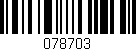Código de barras (EAN, GTIN, SKU, ISBN): '078703'
