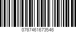 Código de barras (EAN, GTIN, SKU, ISBN): '0787461673546'