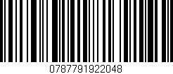 Código de barras (EAN, GTIN, SKU, ISBN): '0787791922048'