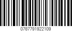 Código de barras (EAN, GTIN, SKU, ISBN): '0787791922109'