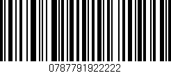 Código de barras (EAN, GTIN, SKU, ISBN): '0787791922222'