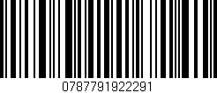Código de barras (EAN, GTIN, SKU, ISBN): '0787791922291'