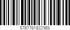 Código de barras (EAN, GTIN, SKU, ISBN): '0787791922369'