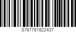 Código de barras (EAN, GTIN, SKU, ISBN): '0787791922437'