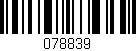 Código de barras (EAN, GTIN, SKU, ISBN): '078839'