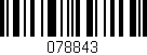 Código de barras (EAN, GTIN, SKU, ISBN): '078843'