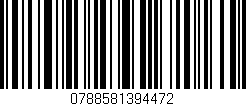 Código de barras (EAN, GTIN, SKU, ISBN): '0788581394472'
