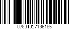 Código de barras (EAN, GTIN, SKU, ISBN): '07891027136185'