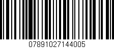 Código de barras (EAN, GTIN, SKU, ISBN): '07891027144005'