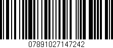 Código de barras (EAN, GTIN, SKU, ISBN): '07891027147242'