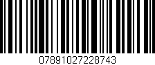 Código de barras (EAN, GTIN, SKU, ISBN): '07891027228743'