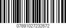 Código de barras (EAN, GTIN, SKU, ISBN): '07891027232672'