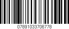 Código de barras (EAN, GTIN, SKU, ISBN): '07891033706778'
