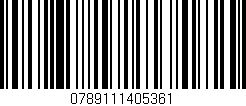 Código de barras (EAN, GTIN, SKU, ISBN): '0789111405361'