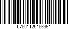 Código de barras (EAN, GTIN, SKU, ISBN): '07891129186651'